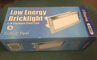 £10 • Buy Eterna 18W Low Energy Opal Diffused CFL Bricklight For Garden Or Commercial Use
