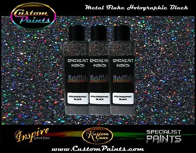 Holographic Metal Flake - Black - Premium Quality Auto Grade Custom Paint • $29.99