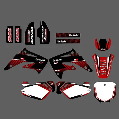 2003-2012 For Honda CR 85R CR85R Team Graphics & Background Decals Stickers Kit • $46.99