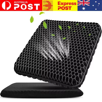 Gel Seat Cushion For Long Sitting Large Breathable Soft & Cool For Office Chair • $27.89