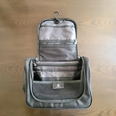 Wenger Swiss Gear Hanging Toiletry Bag Travel Dopp Kit Multi Compartment Gray • $15