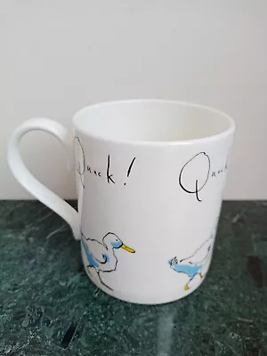 Duck Design Madeleine Floyd For Mclaggan Smith Duck Mug Quack White Blue • £9.50