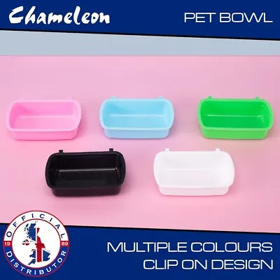 £4.04 • Buy Hamster Cage Bowl Pet Food Bowl Clip On Design Blue Colour