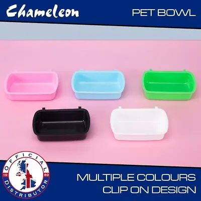 Hamster Cage Bowl Pet Food Bowl Clip On Design Blue Colour • £4.75