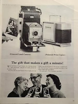 Vintage Print Ad 1958 Polaroid Land Camera - Print Copier Christmas Gift  • $12.77