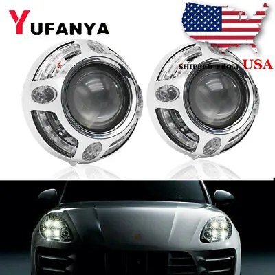 2.5'' Bi Xenon Projector Lens HID LED Angel Eyes For Paramela Headlight Retrofit • $59.85