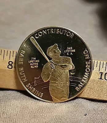 1895-1948 Babe Ruth Shrine Contributor Birthplace Medal Token Coin • $12