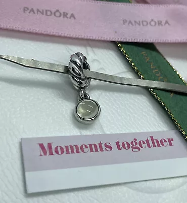 $28 • Buy Pandora Green Lemon Quartz Hanging Passionately Twist Charm 790435 Authentic Ale