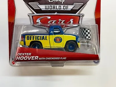 Disney World Of Cars Piston Cup Dexter Hoover With Checkered Flag #12/16 • $12.99