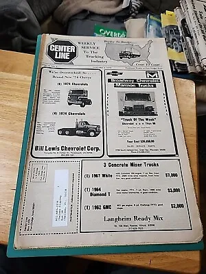 Jan 3 1975 Centerline Trucking Industry Classified Paper Marmon Gmc Ford White • $13.39