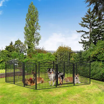 $139.93 • Buy XXL Heavy Duty 8 Panel Puppy Playpen Pet Dog Pen Cat Rabbit Fence Indoor Outdoor
