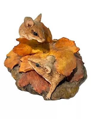 Country Artists T. H. LOWERY Natural World - MICE WITH FALL LEAVES • £28.95