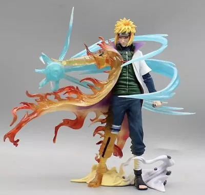 23cm Naruto Anime Action Figure Namikaze Minato Light Up Pvc Figurine Statue • $44.99