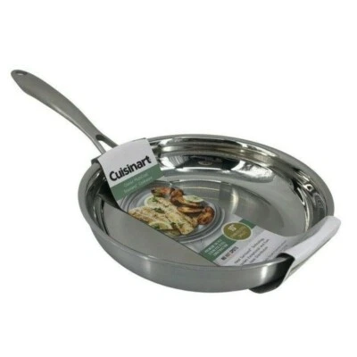$34.99 • Buy Cuisinart 10  Skillet MultiClad 10  Stainless Steel Tri-Ply Fry Pan MCS22-24 New