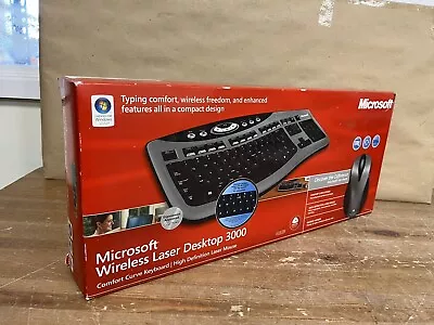 Microsoft Wireless Laser Desktop 3000 Wireless Curve Keyboard & Mouse • £45