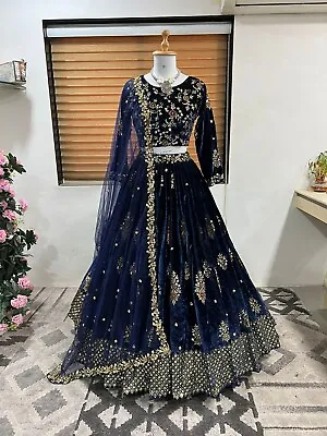 New Designer Choli Indian Party Lehenga Wear Bollywood Pakistani Wedding Lengha • $54