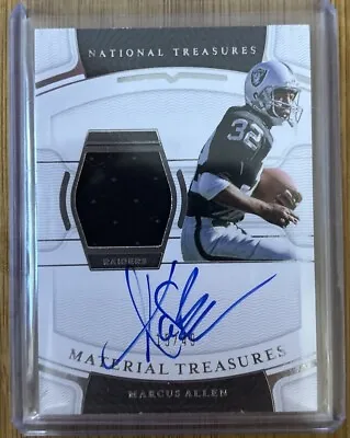 Marcus Allen 2021 National Treasures Patch Auto /49 Raiders MTS-MA • $69