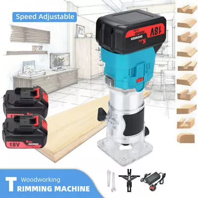 Cordless Electric Hand Trimmer Wood Laminator Router Joiners For Makita Battery • £58.45