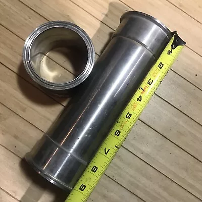 LOT Of 2 STAINLESS 3  TRICLOVER PIPE FOR MILK PIPE LINE 9  & 3  • $28