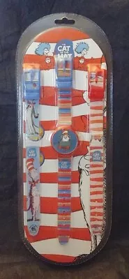 Dr Seuss The Cat In The Hat Digital Watch 2 Interchangeable Bands 2003 (A1-1) • $19.99