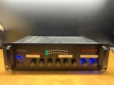 Radio Shack Model MPA-250B PA Stereo Amplifier Amp 250 Watt Rack Mount Powers On • $80