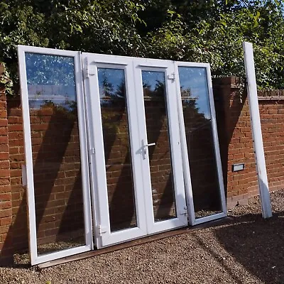 £310 • Buy Exterior External Upvc Double Glazed French Doors In Frame With Side Windows
