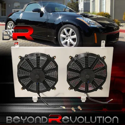 For 2003-2007 G35 Coupe 350Z MT JDM Track Drift Radiator Dual Cooling Fan Shroud • $126.99