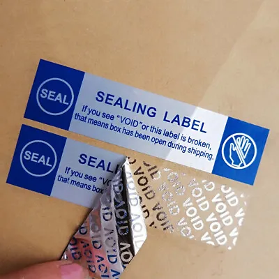100PCS Warranty Sealing Label Void Stickers Tamper Proof Security Packing Supply • £5.99