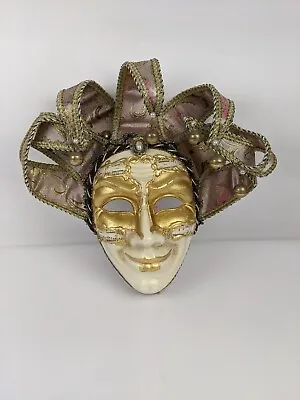 Venezia Italy Venetian Carnival Masquerade Mask Jester Wall Decor With Tags • $39.99
