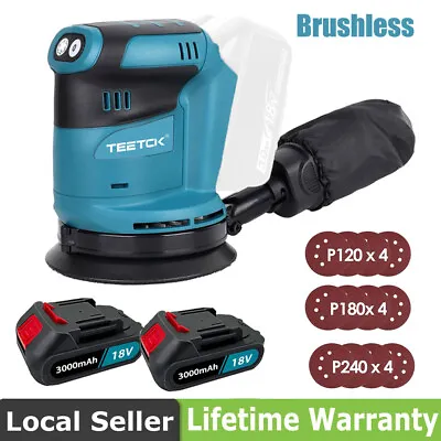 For Makita DBO480Z 18V BL Random Orbit Finishing Sander Cordless 125mm Battery • £54.60