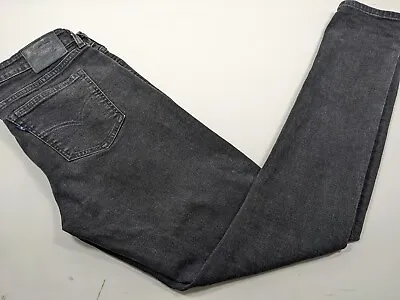 Levi's 711 Black Skinny Denim Jeans Made & Crafted Japanese Fabric Mens W31 L32 • £9.99