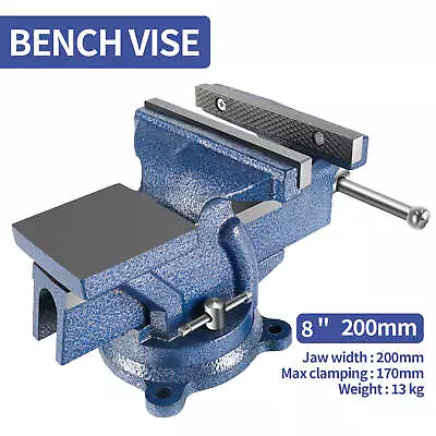 Heavy Duty Engineer Vice Vise Swivel Base Workshop Clamp Jaw Work Bench Table UK • £40.99