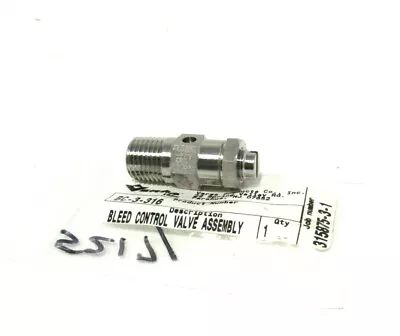 New Versa Valves Bc-3-316 Bleed Control Valve Bc3316 • $60