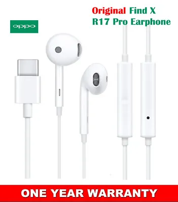 Original Oppo R17 Type C Earphone With Control Support Huawei P20 Mate 20 Pro AU • $27