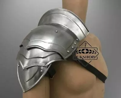 Steel Armor Pauldron For Gladiator Metal Cosplay Shoulder LARP Fantasy Armor • $89.62