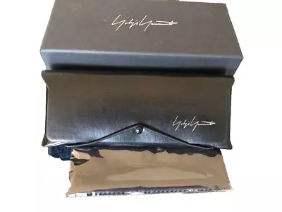 Brand New  Yohji Yamamoto Eyeglasses Sunglasses Black Leather Case • $29.05