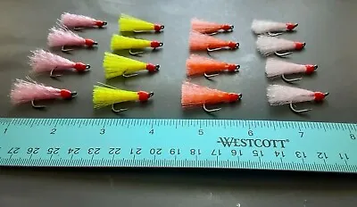 16 Pompano Jig Teasers (Premium Sharp Hook) - Four Popular Colors To Mix & Match • $14.97