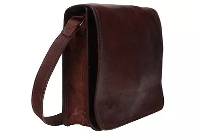 Men's Real Leather Vintage All Laptop Messenger Handmade Briefcase Bag Satchel • $66.94