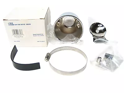 Sun Tachometer 3 3/8  Chrome Cup W/Steering Column Mounting Bracket New Equus • $60