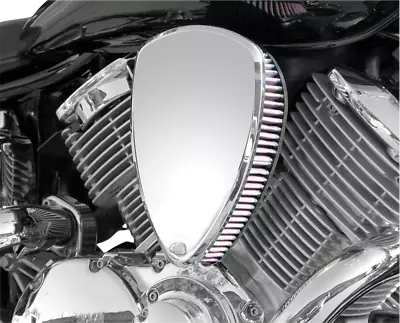$377.95 • Buy Smooth Big Air Kit Cleaner Filter Assembly Chr Washable Yamaha V Star 1100 99-09