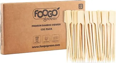 £56.99 • Buy FOOGO Green Eco-Friendly Bamboo Wooden Skewers BBQ Skewers Kebabs Fruit Picks