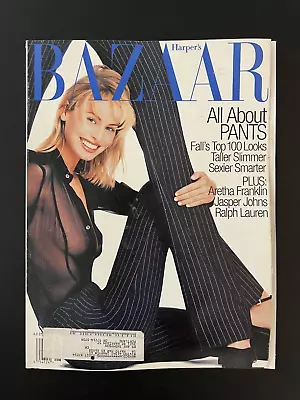 HARPER'S BAZAAR Magazine NIKI TAYLOR August 1996 Fashion Vintage Ads • $8