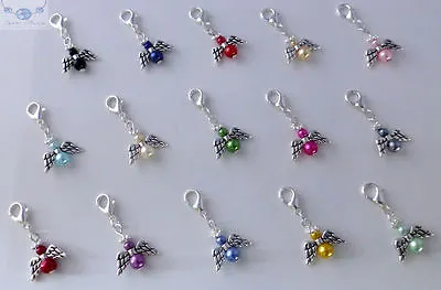 Guardian Angel Clip On Charm For Charm Bracelets  Handbags Etc Choice Of Colour  • £3.50