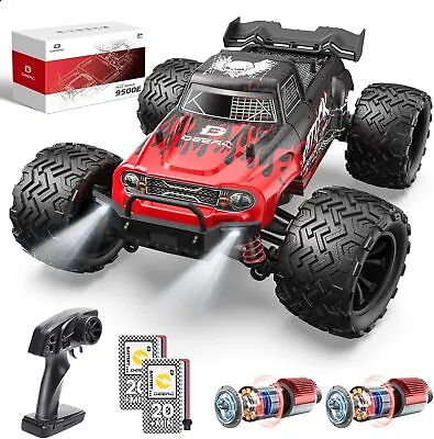 DEERC 9500E 1:16 Scale RC Car High Speed RC Monster Truck 40+kmh 4WD Off-Road • £66.99