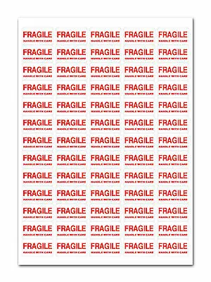 650+ - FRAGILE - Handle With Care Labels Small Stickers • £2.99