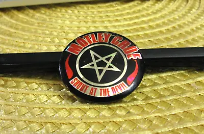 Motley Crue Prismatic Vintage Button Badge Pin Uk Import       15.     Pentagram • $12.95