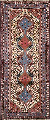 Vegetable Dye Geometric Tribal Yalameh Runner Rug Hand-knotted Oriental Wool 2x5 • $624