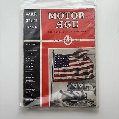 Chilton’s Motor Age Magazine April 1942 - War Service Issue • $9.99