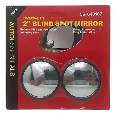 Blind Spot Mirror Universal 2  Wide Angle Convex Rear Side View For Car Auto 2pc • $3.99