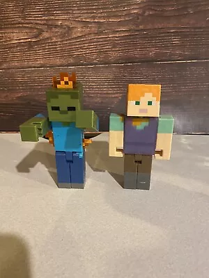 Minecraft Survival Mode 5” Zombie Set Of 2 Flames • $14.99
